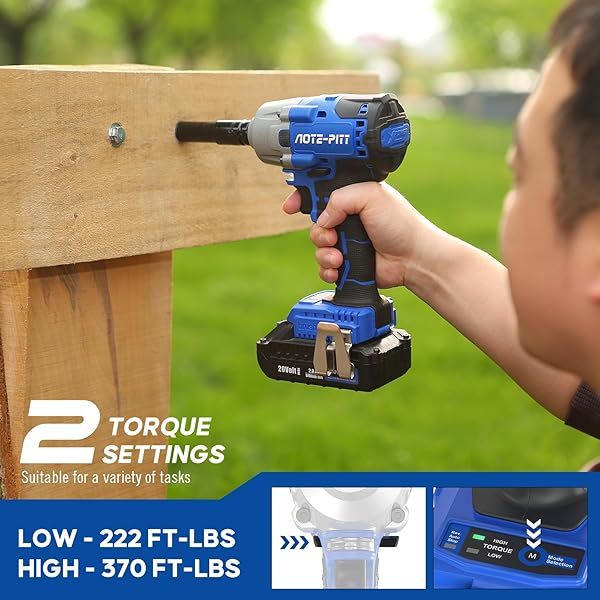Kit de llave de impacto sin escobillas, pistola de impacto eléctrica inalámbrica de 1/2 pulgada, destornillador de impacto de alto torque de 3400 IPM