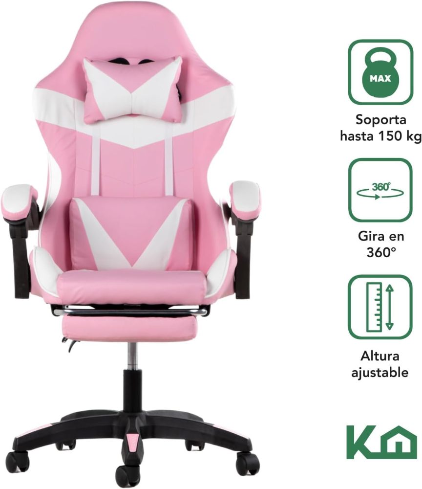 Silla ergonómica reclinable para juegos