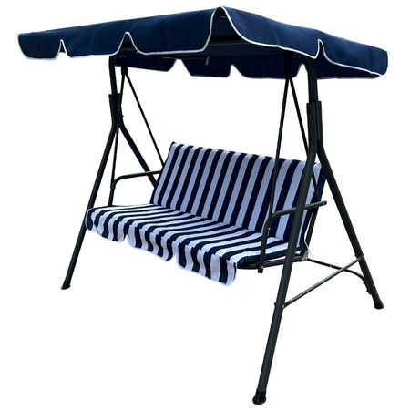 Sillón Columpio  Rayas Azul