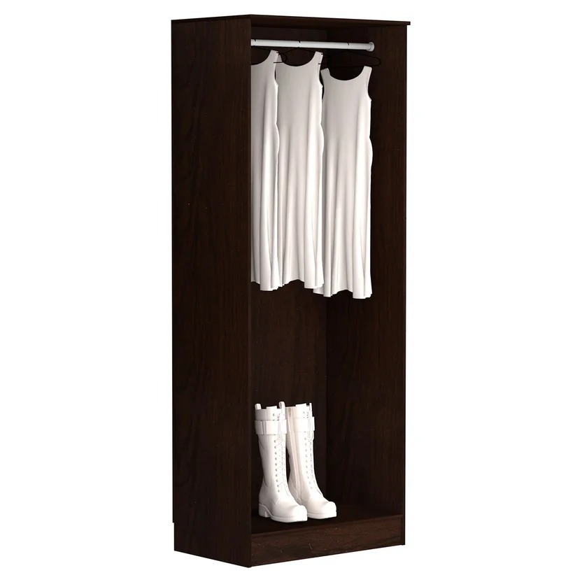 Combo Closet 2 Puertas 3 Cajones + Cómoda Tabaco