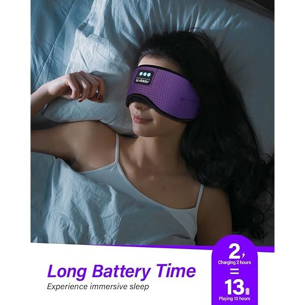 Auriculares para dormir, máscara para dormir 3D con Bluetooth, máscara para dormir con música inalámbrica, auriculares para dormir para quienes duermen de lado