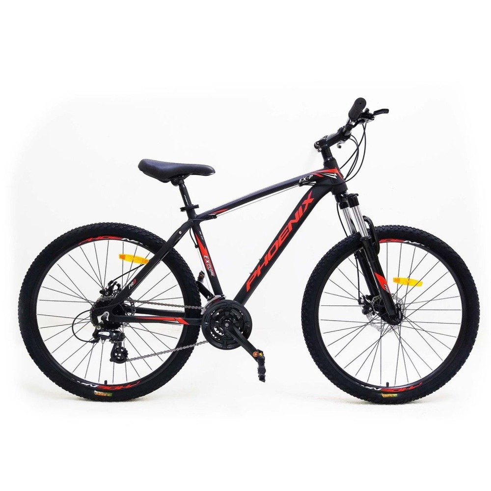 Bicicleta Phoenix 27.5 MTB 24 Velocidades Negro/Rojo