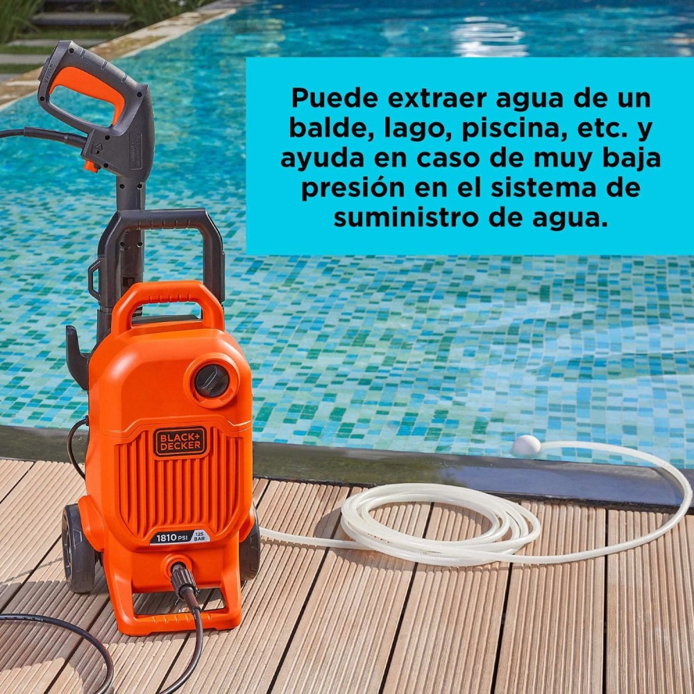 Hidrolavadora 1700W 1800 PSI + Aspiradora para Polvo y Líquido de 10 L 1200W