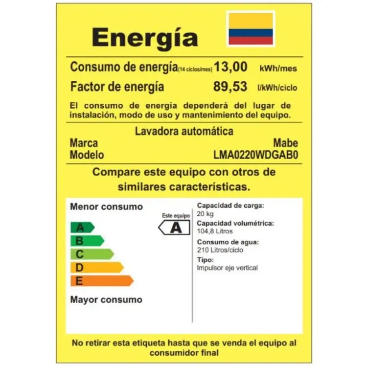 Lavadora Carga Superior 20 Kilos LMA0220WDGAB0 Gris