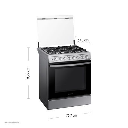 Cocina a Gas6 hornillas con Plancha NX52T5311PSPE