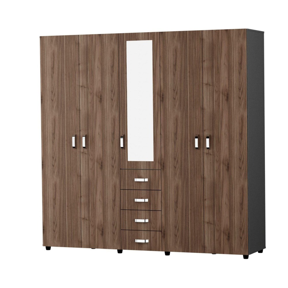 Closet Bruselas 200x200x50 cm Gales Wengue