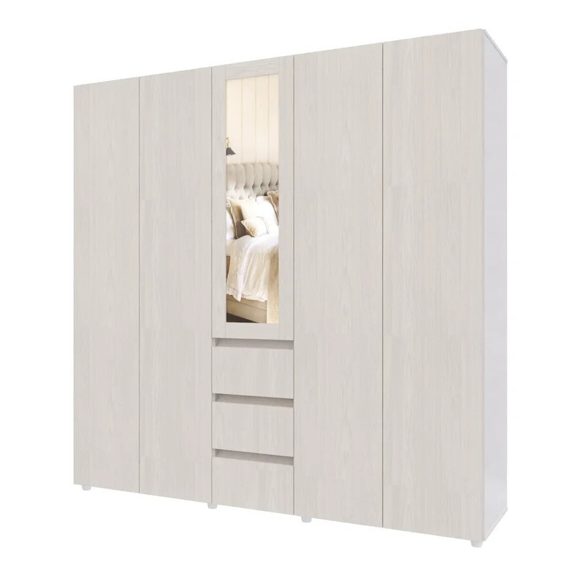 Armario Covalt 200x200x50cm Niebla Blanc