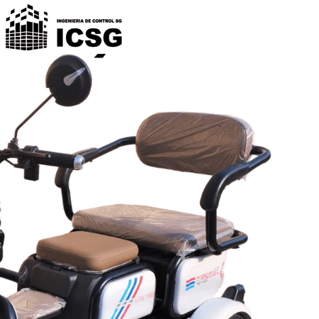 Trimoto Eléctrica con Asientos plegables y cajuela