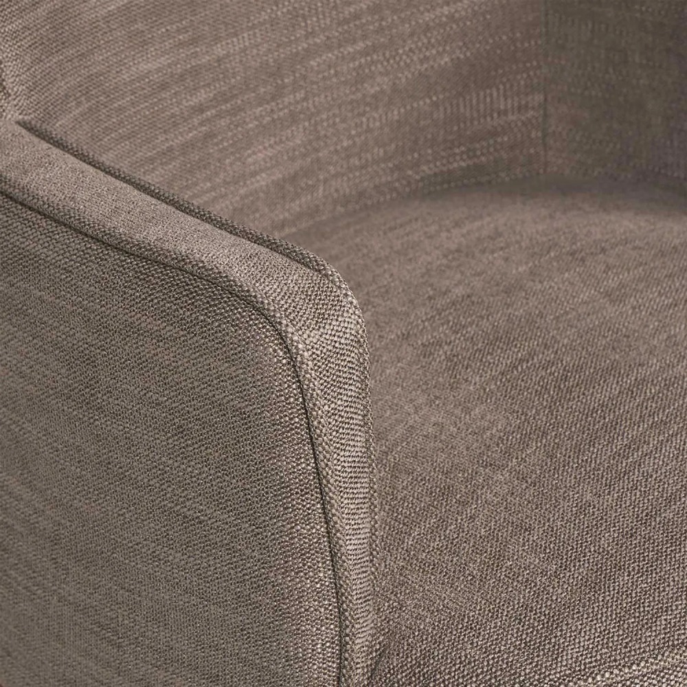 Set 2 Poltronas Rosen Emily Tela Taupe