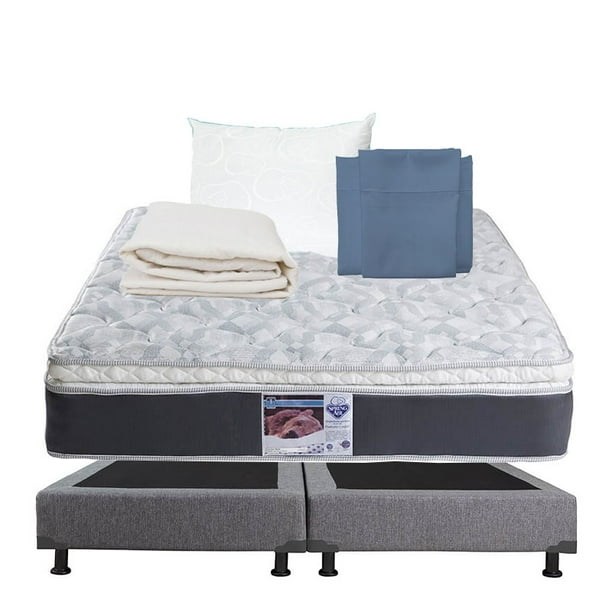 Colchón King Size + Box + Almohada Osos + Sábanas + Protector de colchón  Marte