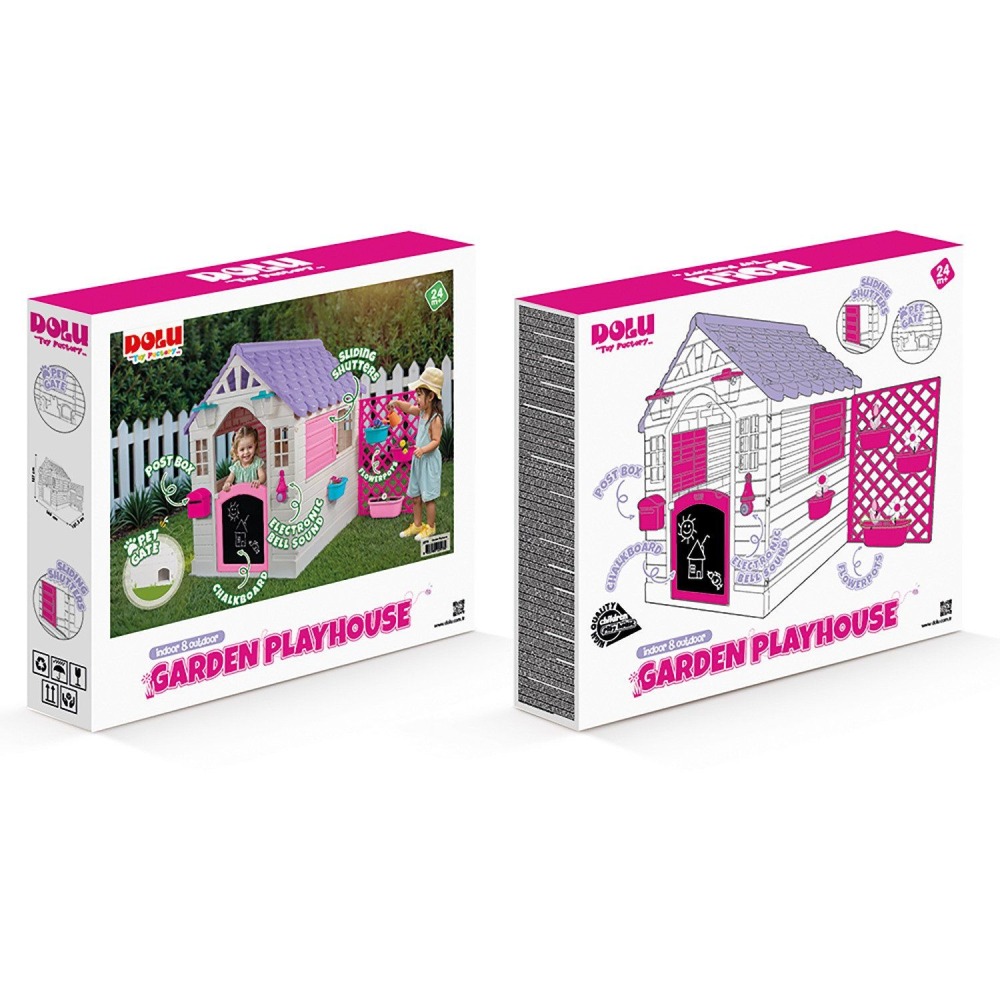 Garden Playhouse con Reja Rosada