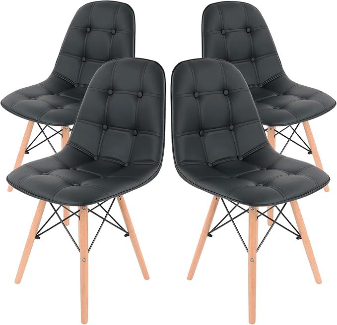 Silla de Comedor, Oficina, Sala de Estar Estilo Minimalista (Negro.)