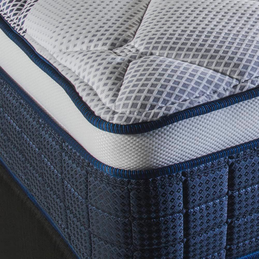 Colchon + Box| Individual| Halston| Sistema BONNELL| Ortopedico| Confort Medio| Hipoalergénico y Anti ácaros| 32 cm. de Altura| Garantía 5 años