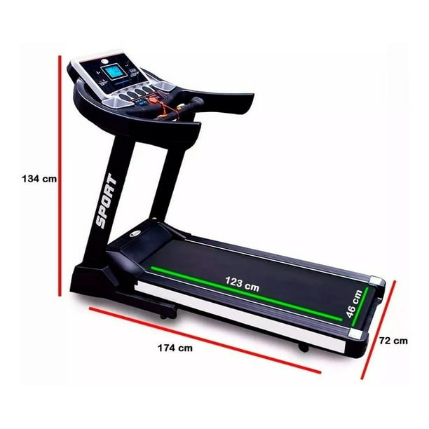 Caminadora 3 HP Electrica Plegable Inclinacion Automatica y Manual