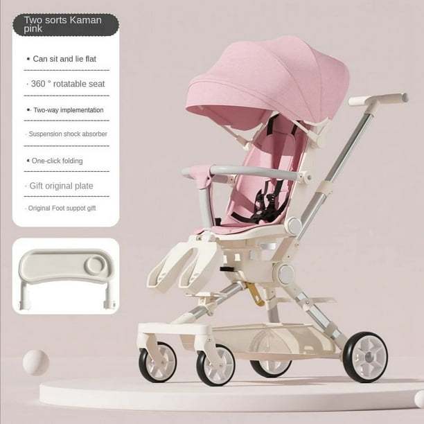 Cochecito de bebé cochecito de cuatro ruedas cochecito de bebé ligero bidireccional carrito para niños Cochecito de bebé con comodidad para bebé ShopWise Round