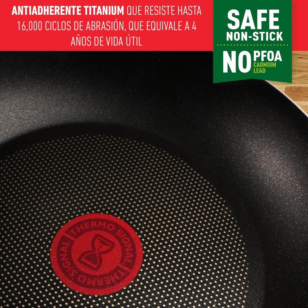 Batería de Cocina Supercook de 26 piezas Color Rojo con Antiadherente Titanium, tecnología Thermo Señal, de fácil limpieza y base difusora para crear deliciosas recetas, B929SZ84