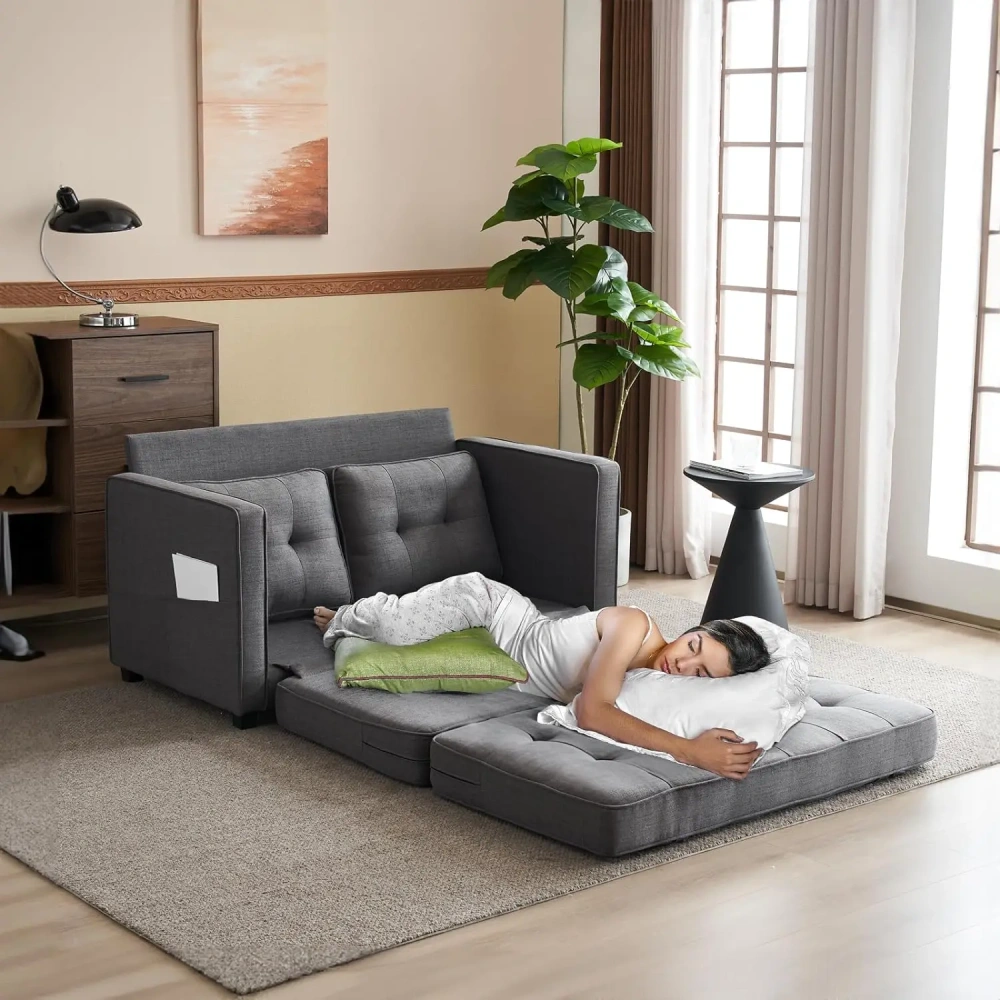 Sofá cama convertible, sofá futón, sofá para sala de estar
