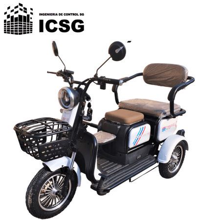 Trimoto Eléctrica con Asientos plegables y cajuela