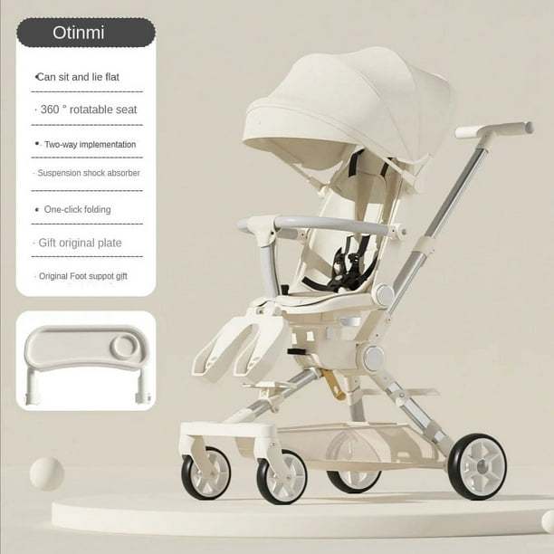 Cochecito de bebé cochecito de cuatro ruedas cochecito de bebé ligero bidireccional carrito para niños Cochecito de bebé con comodidad para bebé ShopWise Round