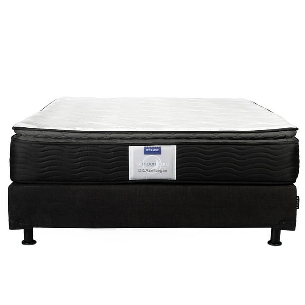 Colchón Matrimonial + Box Belu + Sábanas Softy + Almohadas 2-Pack  Legan