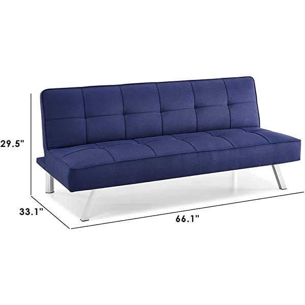 Serta Rane Convertible Sofa Lounger Microfiber Light Grey Full Light Gray Modern