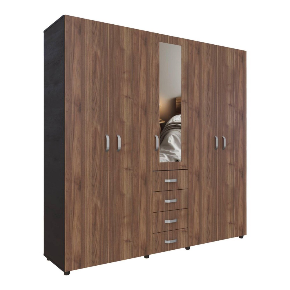 Closet Bruselas 200x200x50 cm Gales Wengue