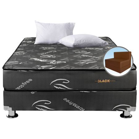 Pocket Black 2 Plazas + Sofá Cama+Paris C/Espejo y Luces