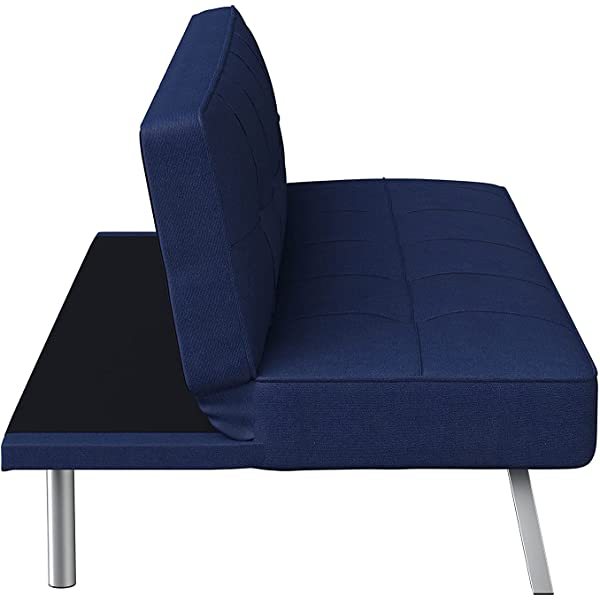 Serta Rane Convertible Sofa Lounger Microfiber Light Grey Full Light Gray Modern