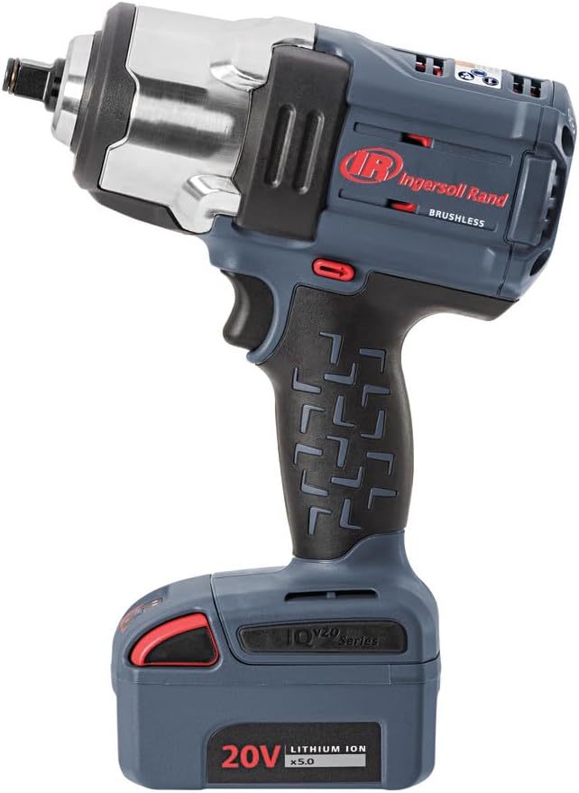 W7152-K22 Kit de batería de 1/2 "20V Llave de impacto inalámbrica, torque de 1500 ft
