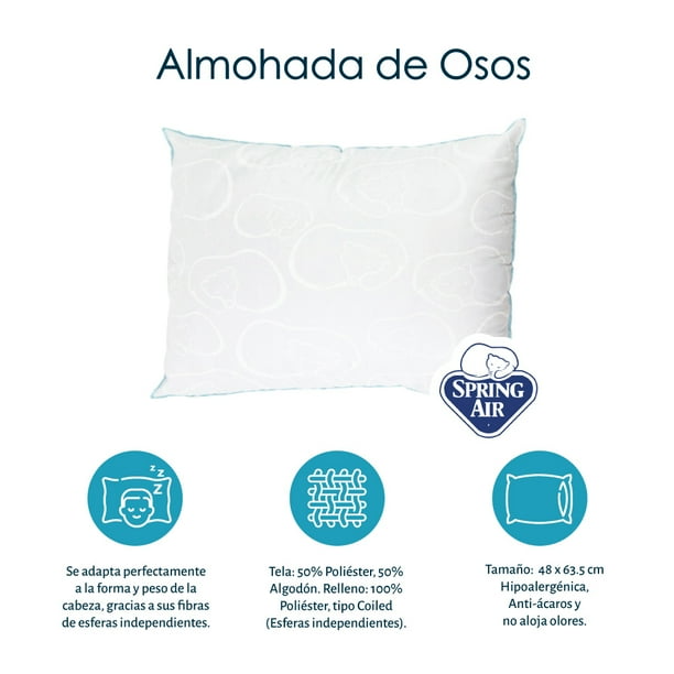 Colchón King Size + Box + Almohada Osos + Sábanas + Protector de colchón  Marte