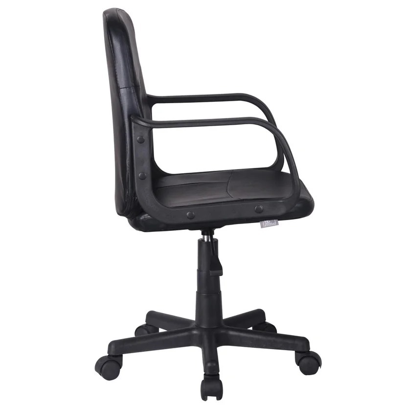 Silla de Escritorio Ejecutiva Giratoria Respaldo bajo Negra Just Home Collection