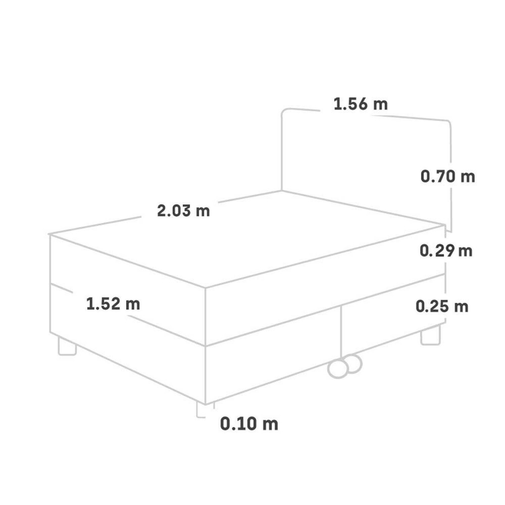 Dormitorio Loft Max Queen Champagne