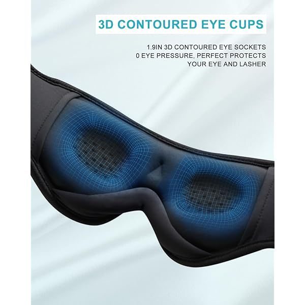 Auriculares para dormir, máscara para dormir 3D con Bluetooth, máscara para dormir con música inalámbrica, auriculares para dormir para quienes duermen de lado