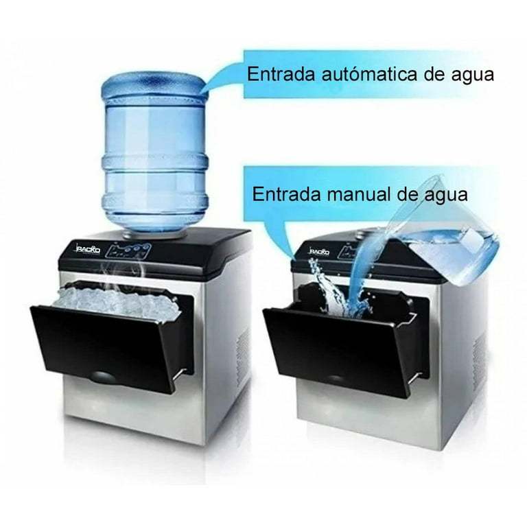Máquina de Hielo, Capacidad de 25kg por Día para Garrafón