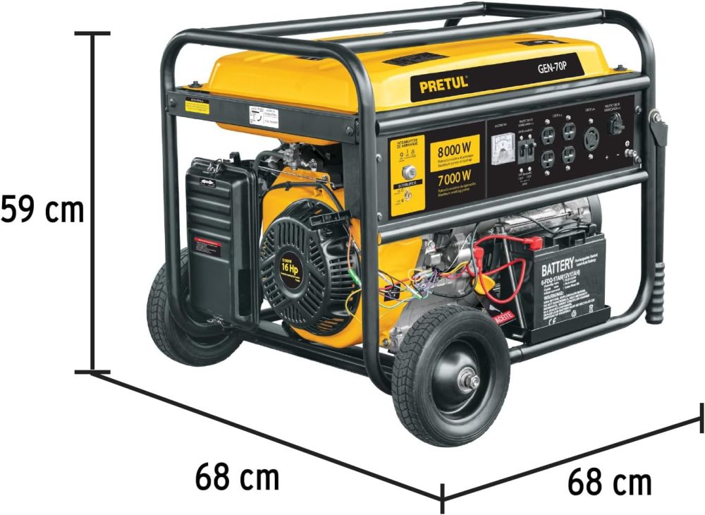GEN-55P, Generador portátil 6.6 kW motor a gasolina