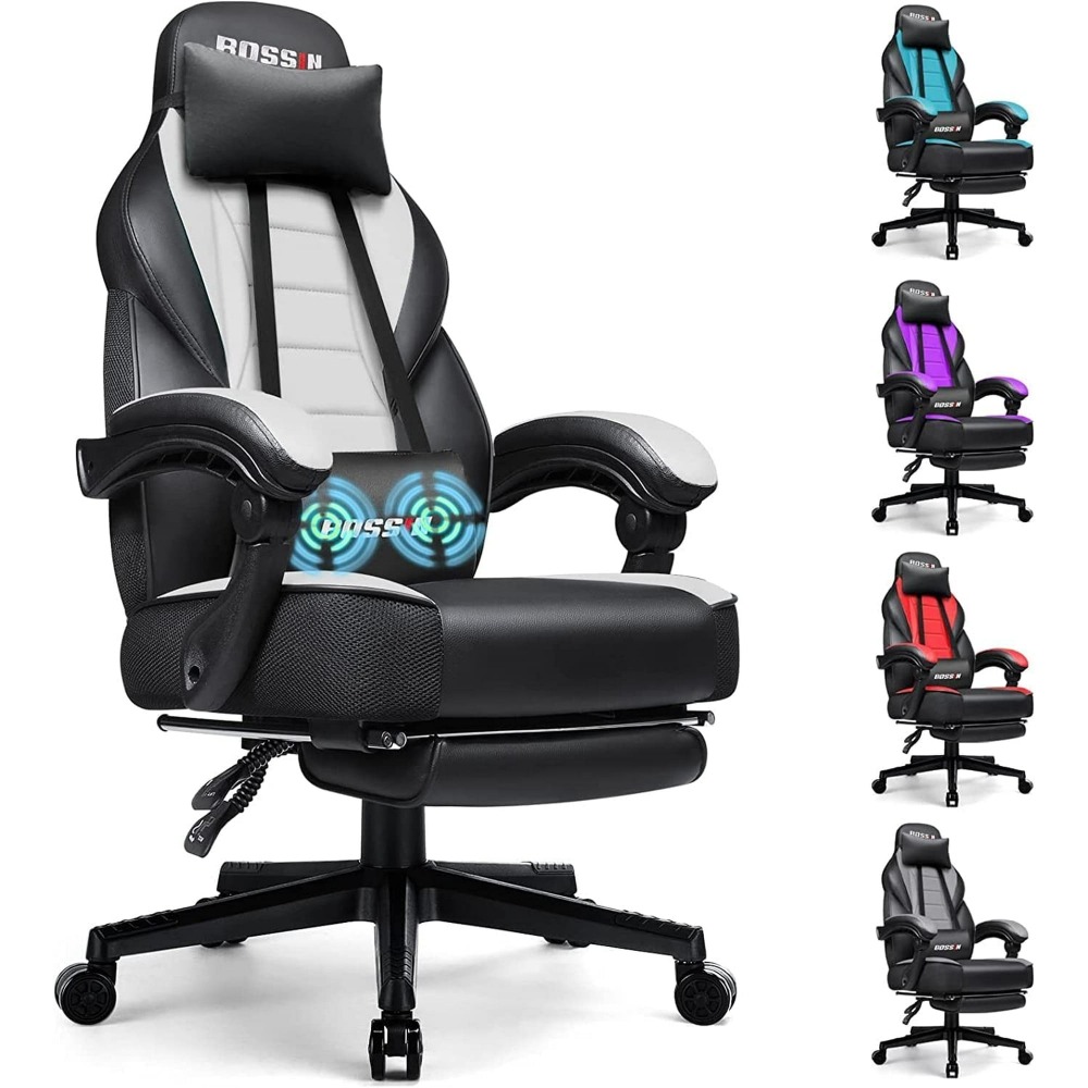 🔥 SILLA GAMER PREMIUM Waleaf - Respaldo Alto XL + Reposapiés Ajustable - Soporte Lumbar - ¡Envío Gratis!