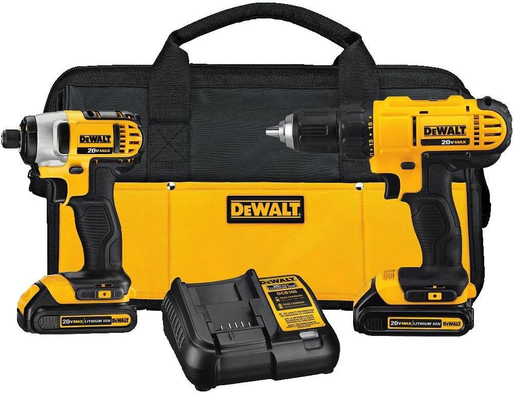 💕Promoción de aniversario por tiempo limitado ya disponible Kit Taladro Atornillador y Llave de Impacto 20V MAX DCK240C2
