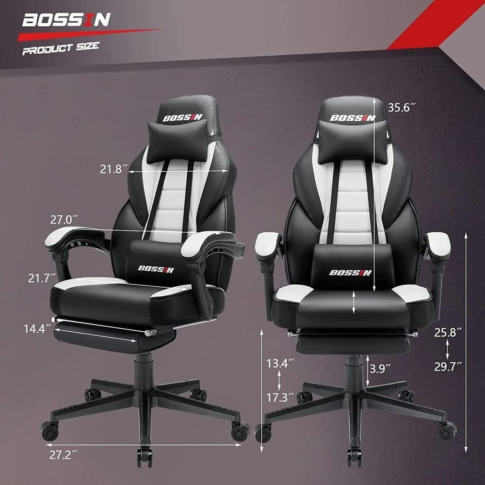 🔥 SILLA GAMER PREMIUM Waleaf - Respaldo Alto XL + Reposapiés Ajustable - Soporte Lumbar - ¡Envío Gratis!