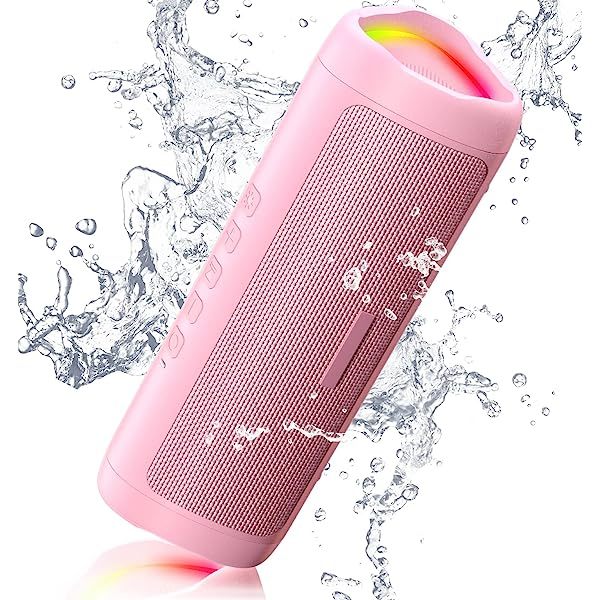Altavoz Bluetooth con sonido HD, inalámbrico portátil, resistente al agua IPX5, hasta 24 horas de reproducción, emparejamiento TWS, BT5.3