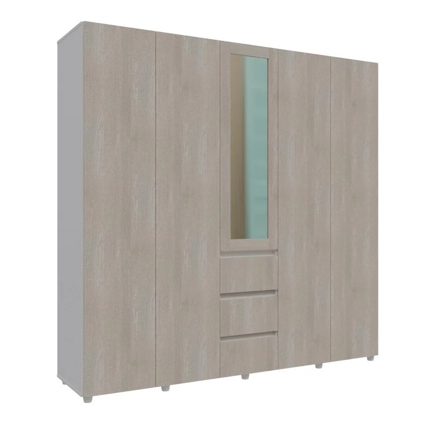 Armario Covalt 200x200x50cm Niebla Blanc