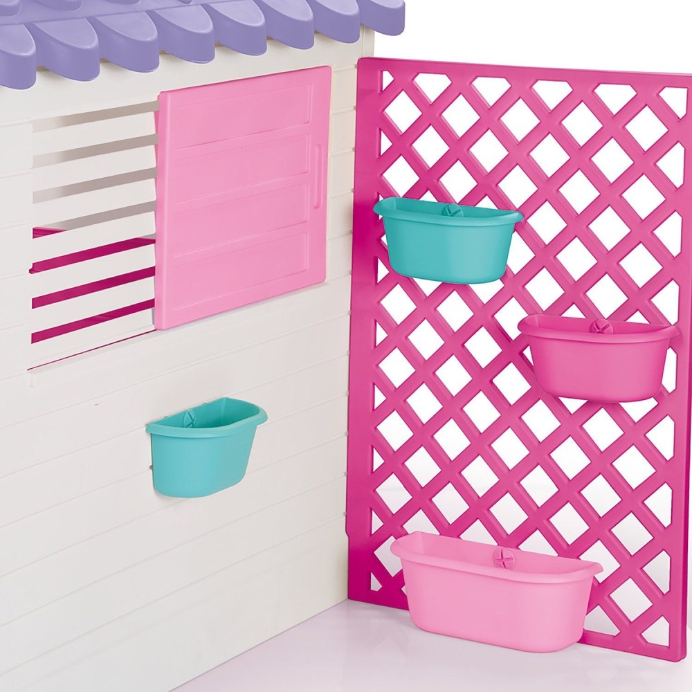 Garden Playhouse con Reja Rosada