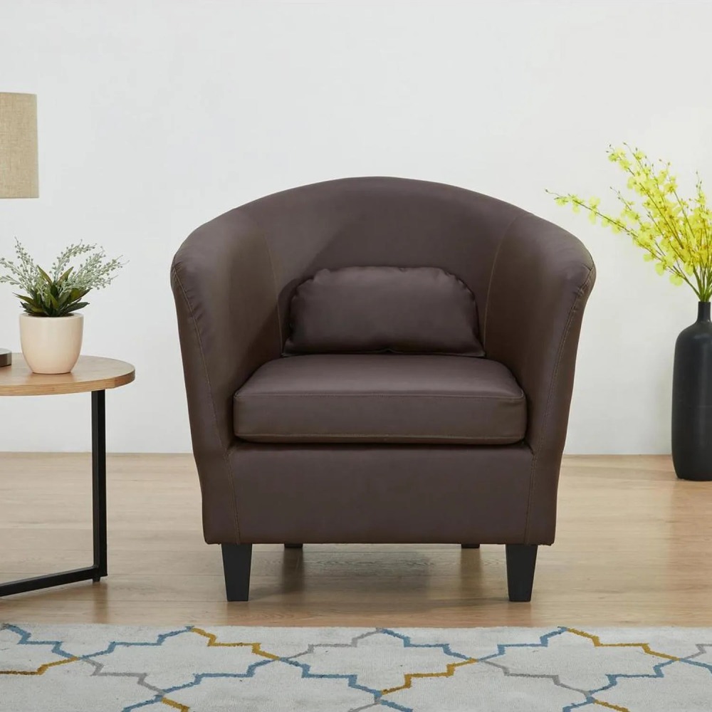 Poltrona 1 cuerpo PCY010N2SB 78x77x71 cm Café