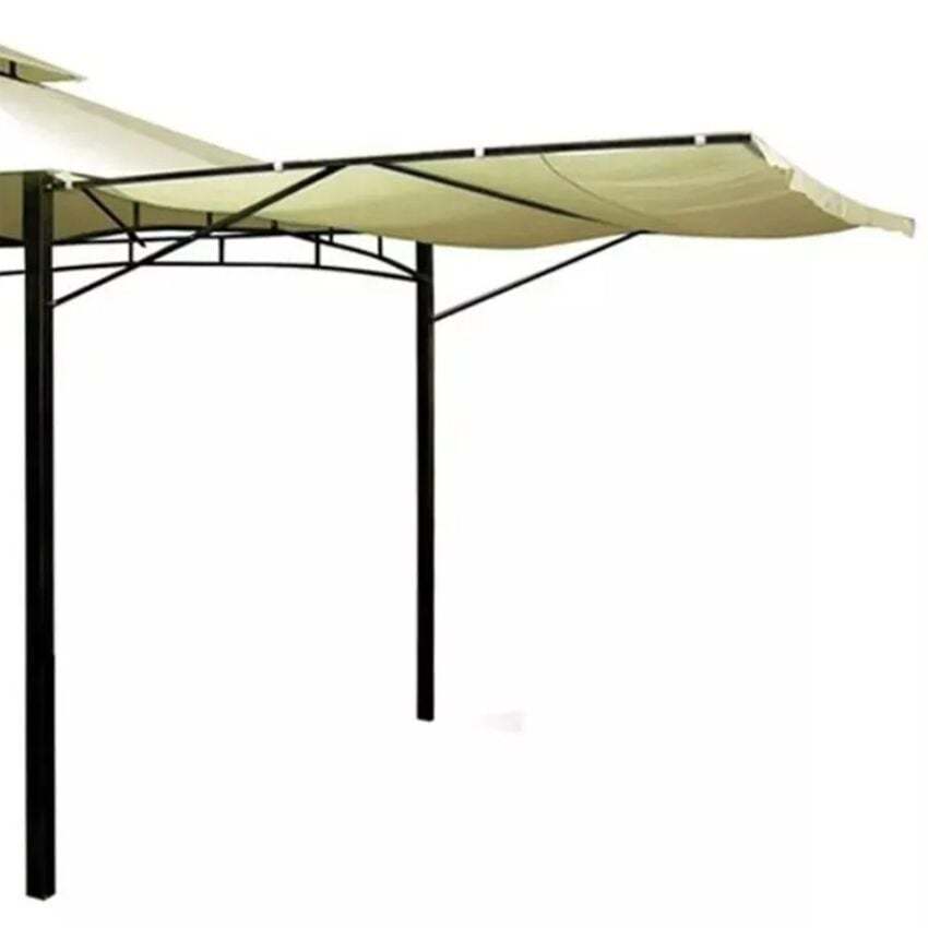 Pérgola con Lateral 3x3mt Marfil