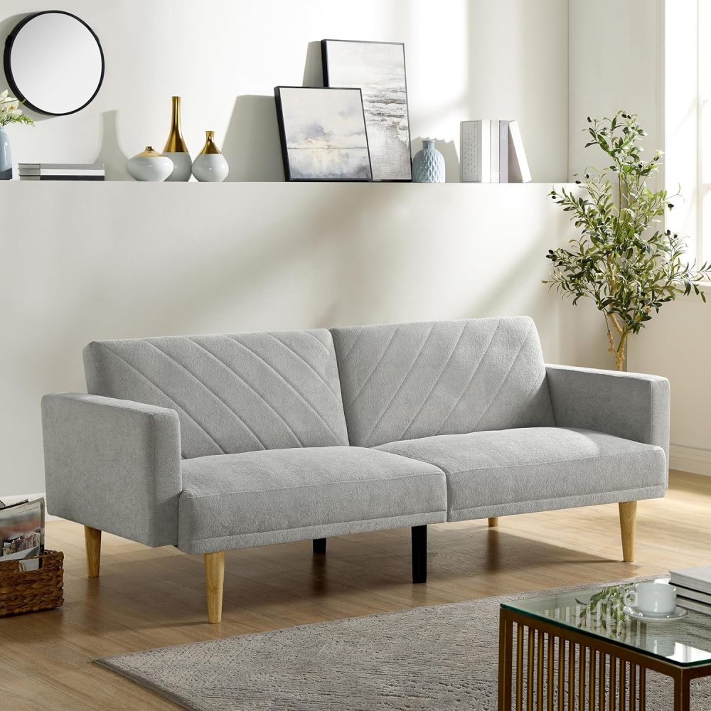 Sofá cama, sofá extraíble en forma de L con chaise longue con espacio de almacenamiento
