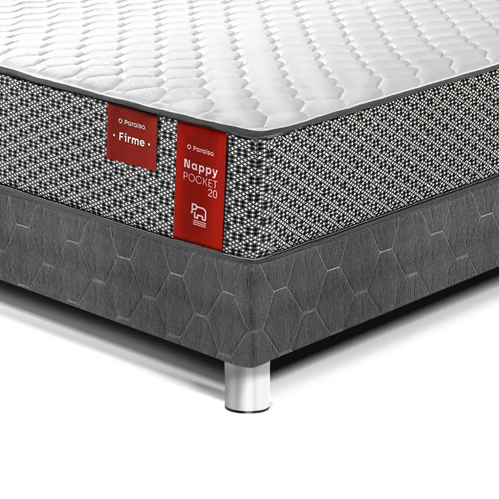 Cama Nappy Pockket 20 2 Plazas + Puff
