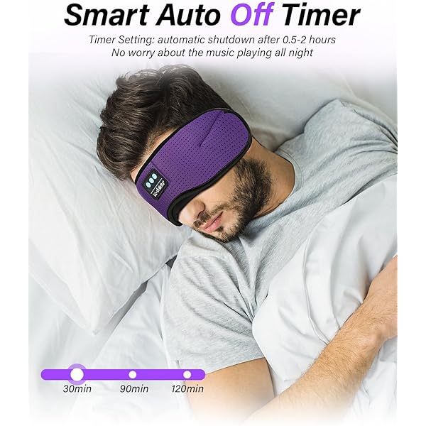 Auriculares para dormir, máscara para dormir 3D con Bluetooth, máscara para dormir con música inalámbrica, auriculares para dormir para quienes duermen de lado