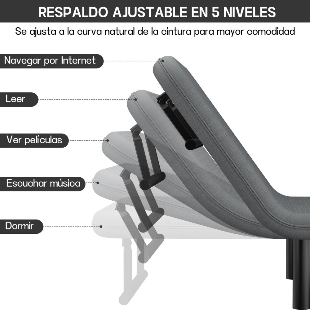 Sillón Sofá Cama Plegable Gris