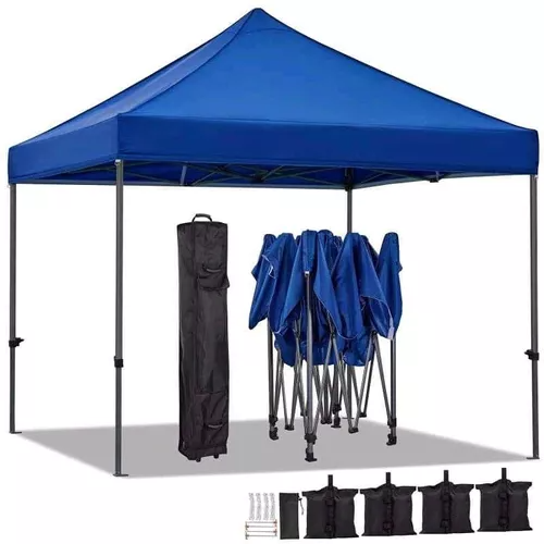 Toldos Plegable Azul 3x3 En Oferta