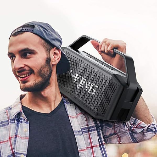 Altavoz Bluetooth - 100 W pico 60 W RMS graves profundos, IPX6 altavoces Bluetooth portátiles resistentes al agua inalámbricos con subwoofer