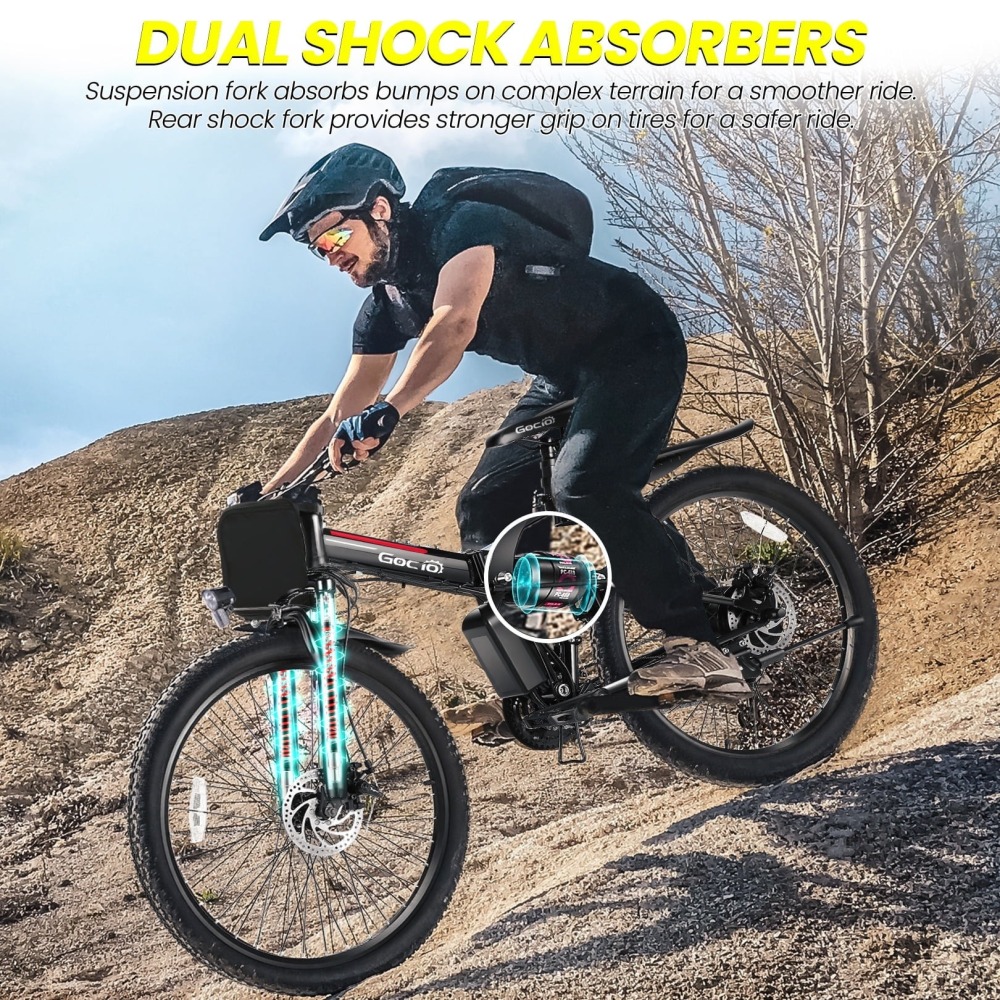 🔥 Bici Eléctrica Montaña PLEGABLE 500W - Autonomía 50km - ¡Envío Gratis!